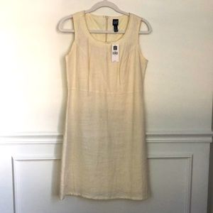 Vintage ivory linen dress from Gap, size 6